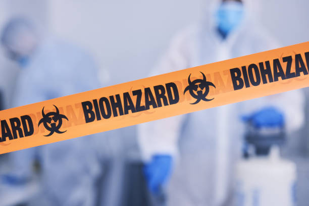 Professional Biohazard Cleanup technician working in Merna, NE